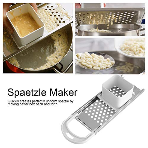 Spaetzle Maker, Stainless Steel Spatzle Noodle Maker with Safety Pusher - Image 3