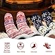 REFORUNG 2 Paar Slipper Socken Pantoffel Winter Pantoffelsocken Damen Bodensocken EU35-42 Kuschelsocken Rutschfest Stoppersocken Flauschig Hüttensocken Flauschsocken mit Fleece Gummisohle für Frauen