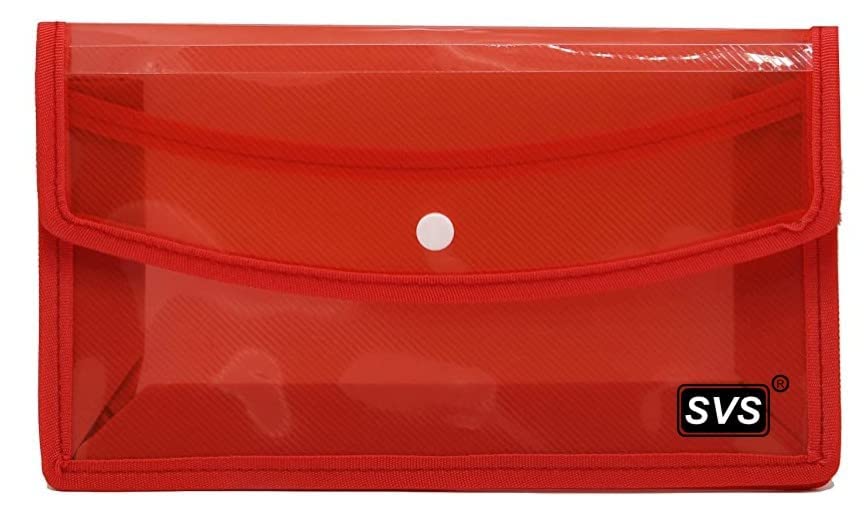 KEEPING Flexi Button Bag Cheque Book Holder/Document Holder/Passbook Holder/Cheque Book Organizer/Cheque Book Pouches Multicolour (Pack of 8) 1