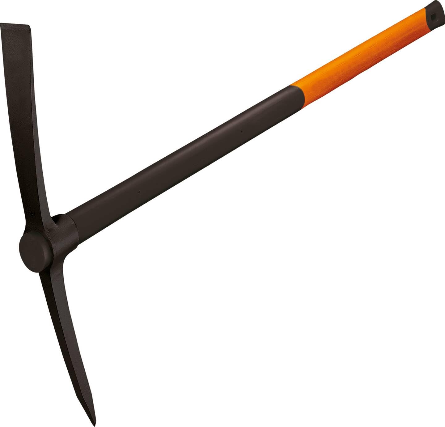 Fiskars Kreuzhacke Kreuzhacke 90 cm, Karbonstahl/Glasfaserverstärkter Kunststoff, Schwarz/Orange