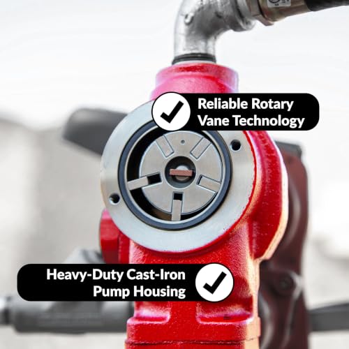 Image of Fill-Rite FR610HAF 115V 15 GPM Fuel Transfer Pump w /Discharge Hose, Automatic Nozzle, and 10-Micron Particulate Fuel Filter Kit | Gasoline, Diesel, Kerosene, Ethanol & Methanol Blends & Biodiesel