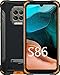 DOOGEE S86 [2021] 8500mAh Batería Movil, 6GB RAM+128GB ROM IP68 IP69K Smartphone Resistente Agua y Golpes, Cámara Cuádruple 16MP Moviles Todoterreno 4G, Helio P60 6.1inch, NFC, Naranja