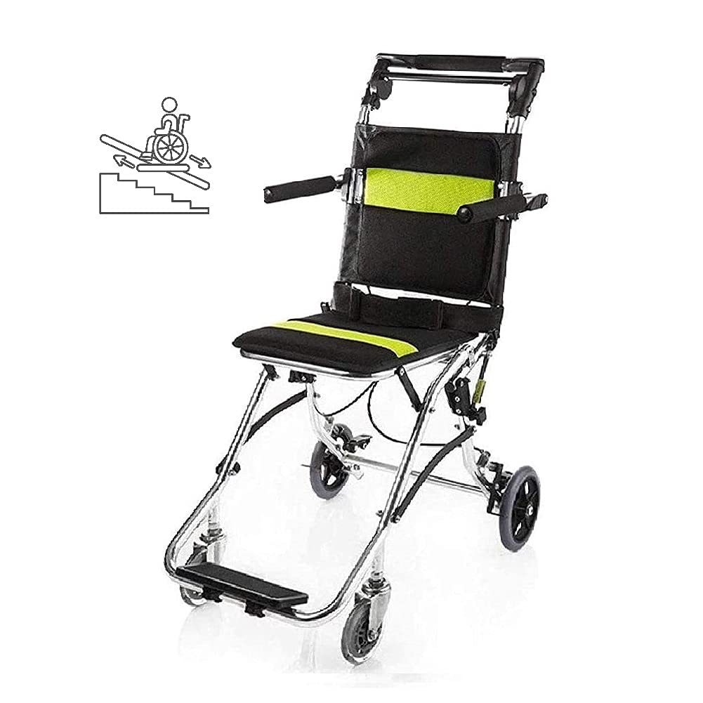 Silla de traslado médica de Emergencia portátil Evacuación de Bomberos Silla elevadora Plegable para escaleras Peso Ligero con Capacidad de Carga de 75 kg para Hospital