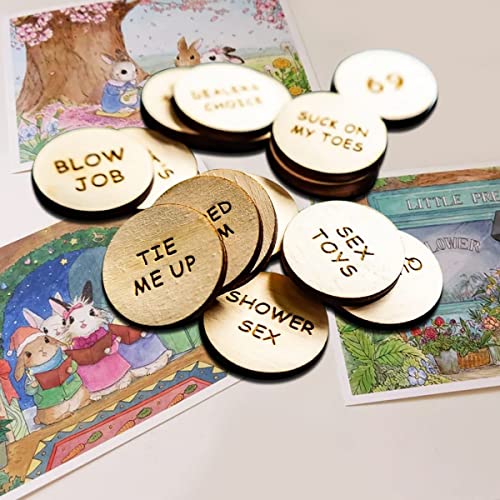 image for Generic sivlana 20Pcs Funny Tokens Sex,Date Night Activity Tokens Funn