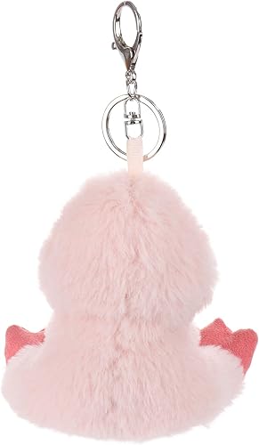 Miniatura 5 de Apricot Lamb Lindos juguetes de peluche de flamenco rosa llavero suave para bolsa de niños, bolso, mochila, bolso (5 pulgadas), Rosado