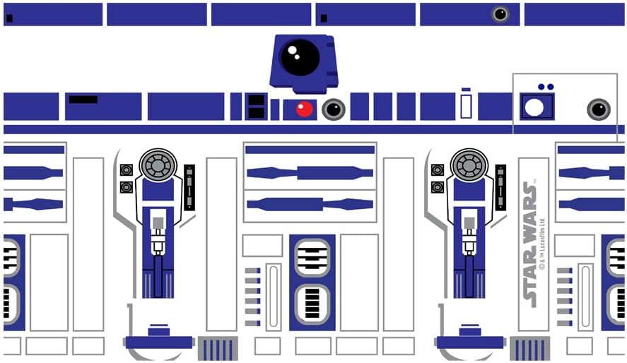 Star Wars Simpler R2 Costume 17 oz Stainless Steel Water Bottle, 17 Ounce, Multicolored (STRW6736-95815800)