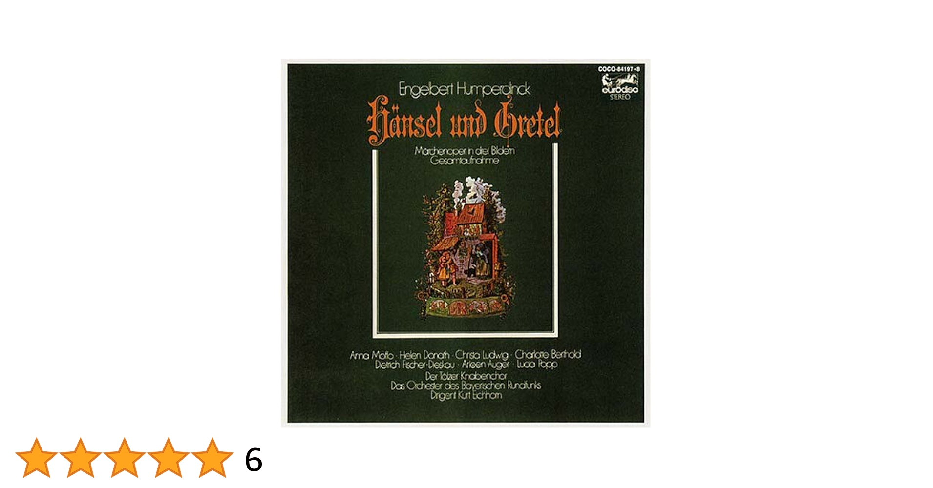 【中古】 Humperdinck フンパーディンク / ヘンゼルとグレーテル 全曲 レーマン＆ミュンヘン・フィル、シュトライヒ、リッツ、他 1953 モノラル 2CD 輸入盤 Amazon.co.jp: フンパーディンク:歌劇「ヘンゼルとグレーテル