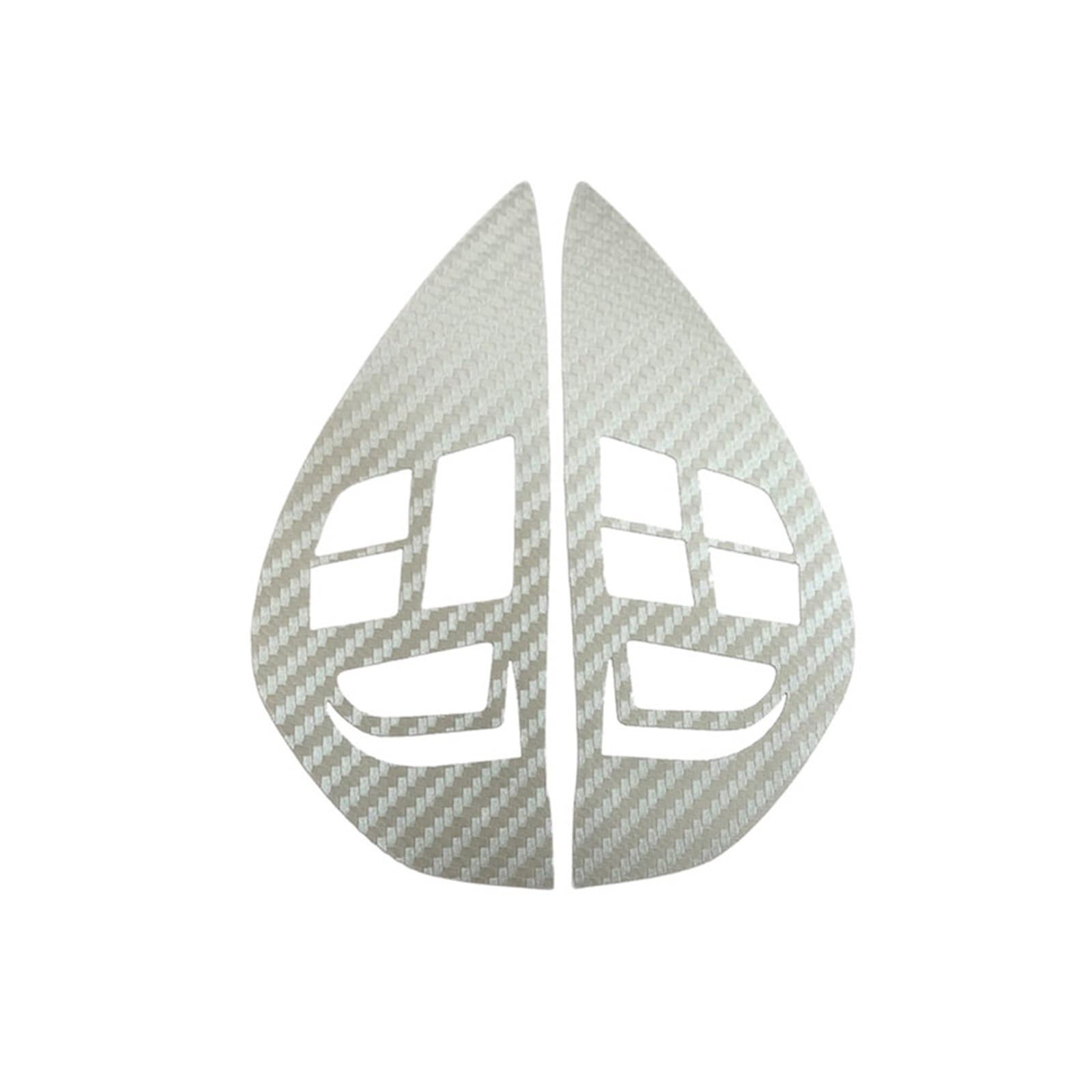 Car Trim Interior for Mitsubishi for ASX for Lancer for Outlander for RVR for Pajero Sport Control Button Steering Wheel Switch Sticker Interior Mouldings(Silver)