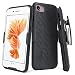 [GW USA] Compatible for Apple iPhone 8 Case, iPhone 7 Case,Swivel Slim Belt Clip Holster Protective Case, Defender Cover with Swivel Locking Belt Clip [Kickstand] for iPhone 8 / 7 Phone Case - Black