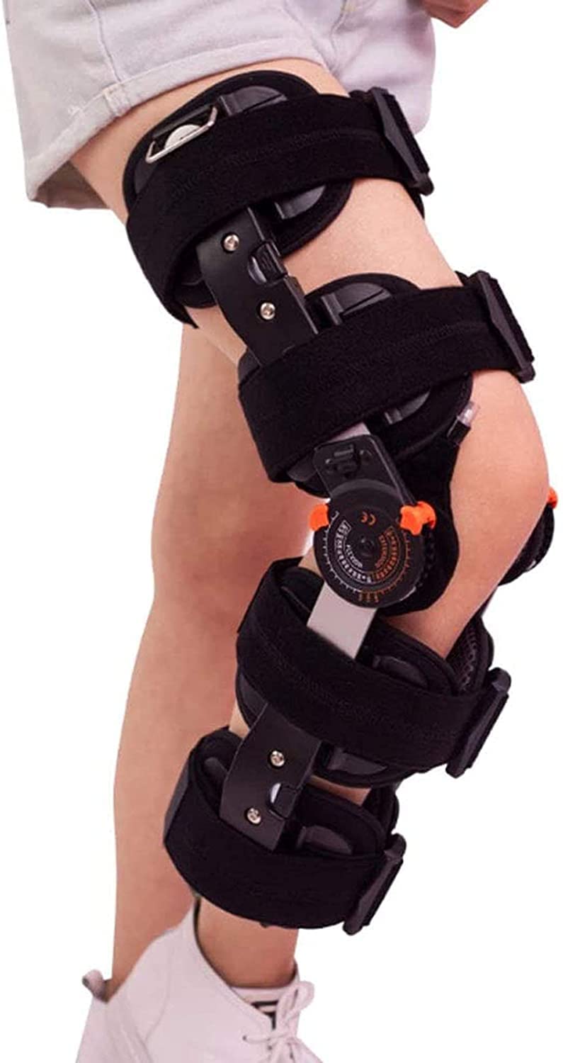 Rodilleras Médicas Guardilla De Rodilla con Bisagras, Apoyo Fijo De Rodilla Rehabilitación Ajustable Menisco De La Rodilla Protector Alivio del Dolor For El Hombre Y Las Mujeres