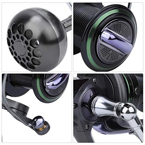 Neufday Saltwater Fishing Reel,All Metal Durable Long Shooting Saltwater Spinning Wheel Fishing Reel Accessory Tool(L6000) - Thumbnail 6