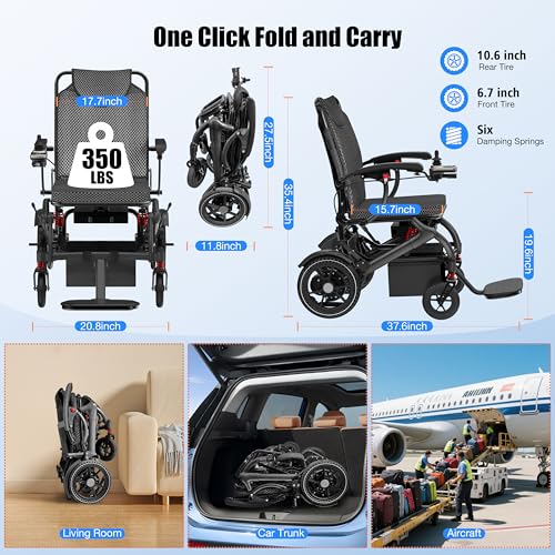Electric Wheelchair Foldable Lightweight