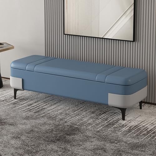 Taburete de almacenamiento, asiento de entrada y sala de estar, banco de sofá largo para zapatos y artículos esenciales, diseño de tela tecnológica para organización del hogar