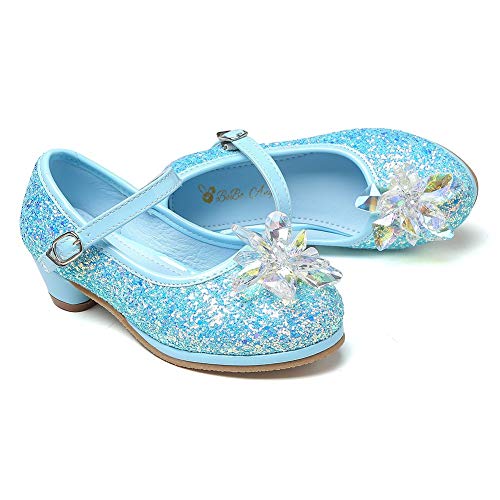 Girl's Cosplay Princess Shoes Low Heel with Crystal Flower(Toddler/Little Kid)4