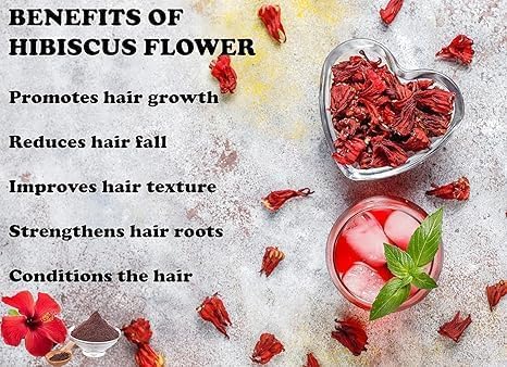 Miniatura 2 de Hibiscus Flower Powder, For Face  Pure & Natural-Ideal for Hair Mask and Face Pack- 100 Grm