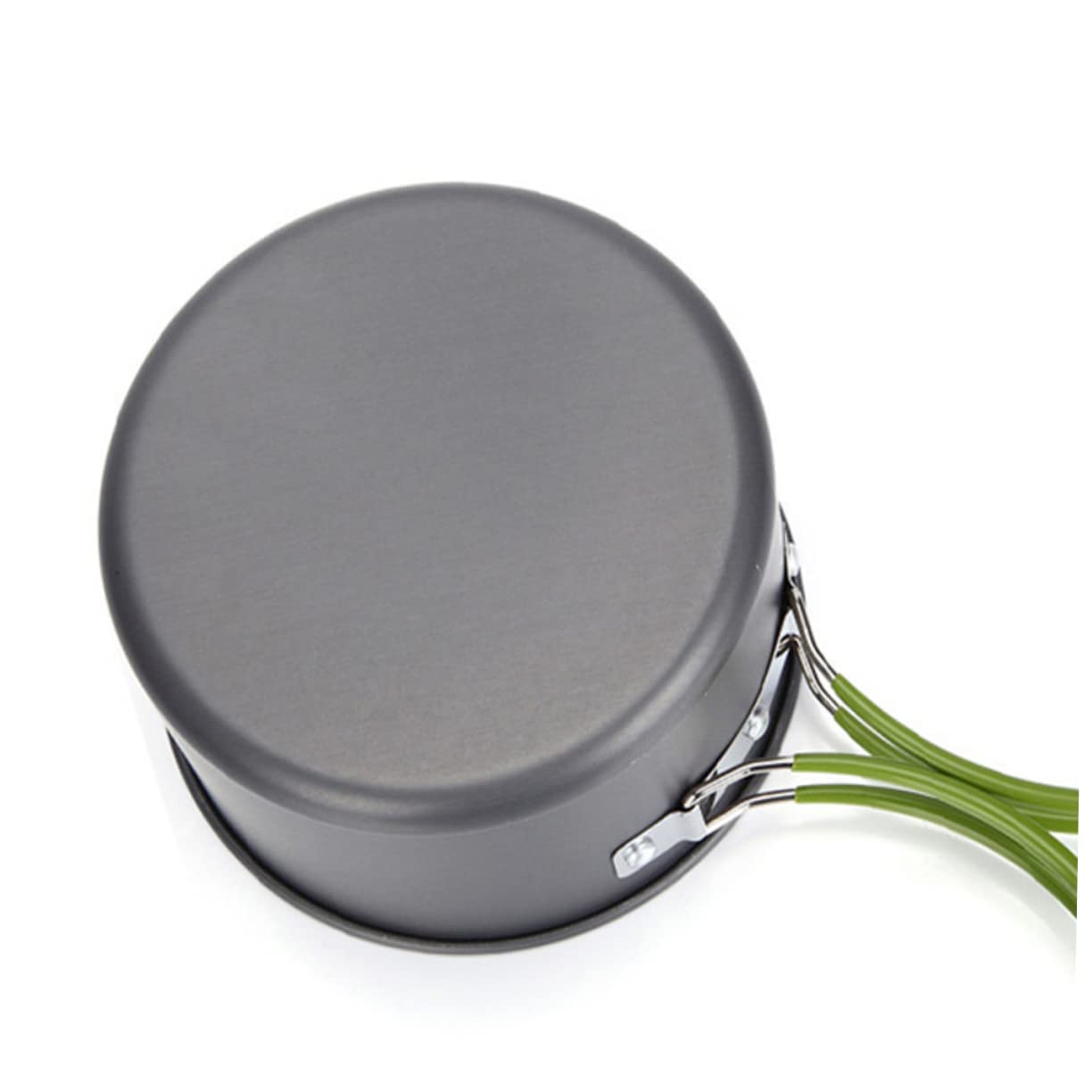 BRIGHTFUFU Camping Cookware Kit Soup Pot Pan Utensils Set Portable Outdoor Dinnerware