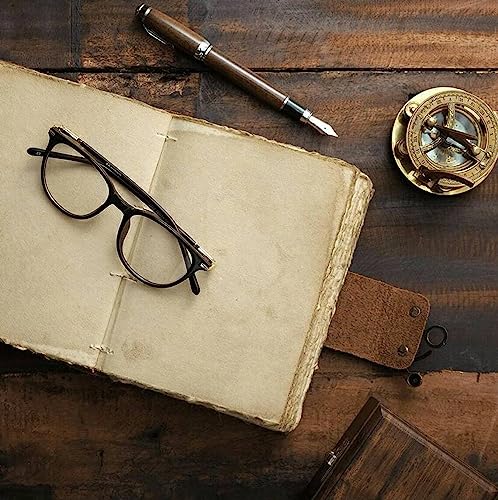 Image of Di-Kraft Leather Journal Diary With Buckle Lock Vintage Old Pages Diary For Office Personal Use - 200