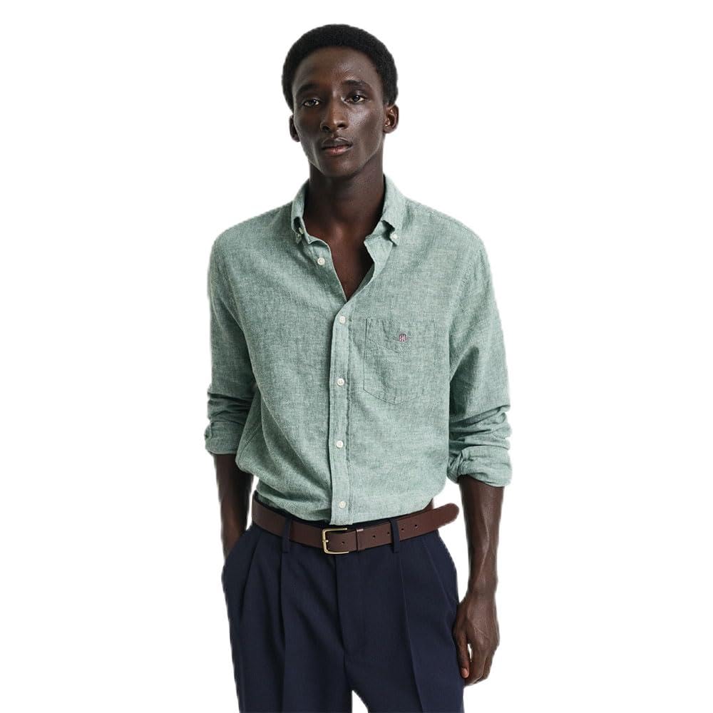Gant Herren Reg Cotton Linen Shirt Hemd