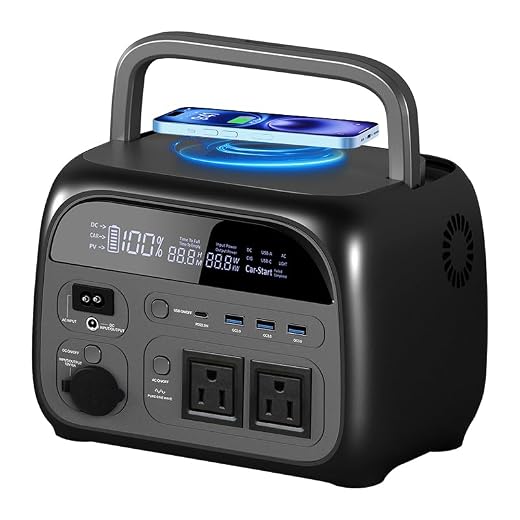 CTOLITY Apower400, 345Wh Tragbare Powerstation, 500W Solargenerator mit UltraFast Modus, LiFePO4 Akku, Power Station Solar mit 220V AC/Car Lighter Port/USB Ausgabe für Camping Outdoor Reisen Notfälle