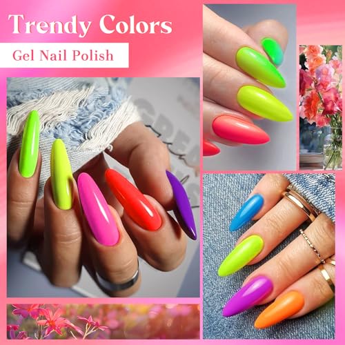 Set de Esmaltes de Gel Neon 12 Colores miniatura 7