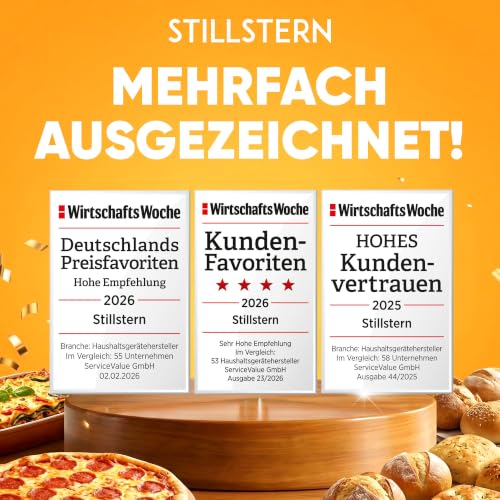 Stillstern Heißluftfritteuse 2 Kammern 8L Dual Zone Airfryer XXL, 2400W, Ausgezeichnet 1,2 (Sehr...