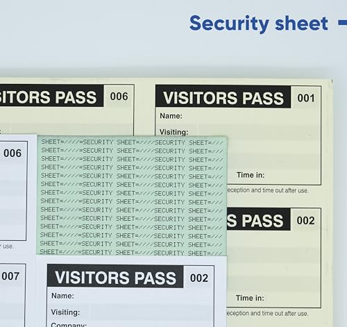 Libro de visitantes compatible con GDPR y 150 tarjetas de identificación 6