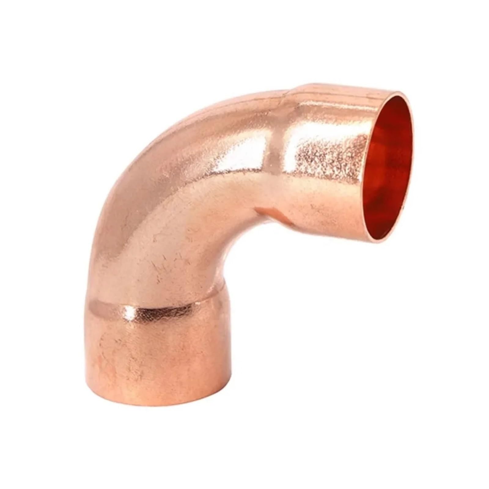 QWZTAEOZA 1pc Double Socket 80mmx2.3mm ID Weld Socket End Feed Solder Long Radius Elbow 90 Pipe Fitting