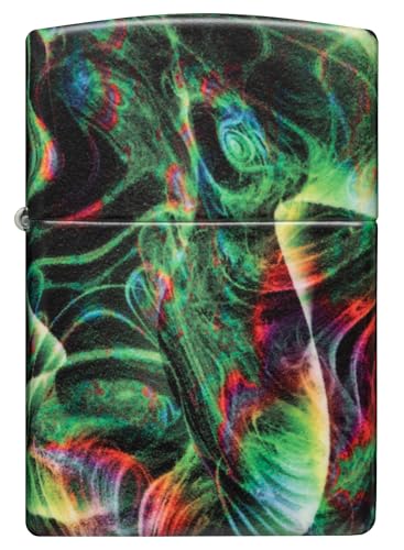 Encendedor Zippo Psychedelic Swirl Verde Mate miniatura 2