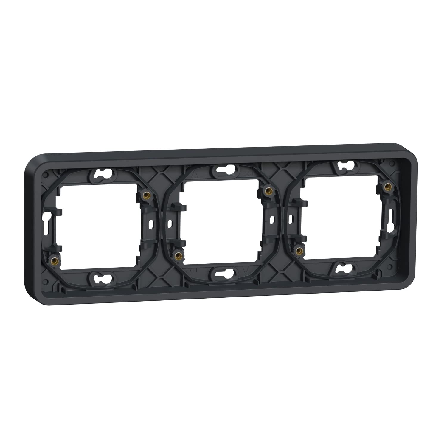 Schneider Electric mur34109 – rama z 3 elementami szara