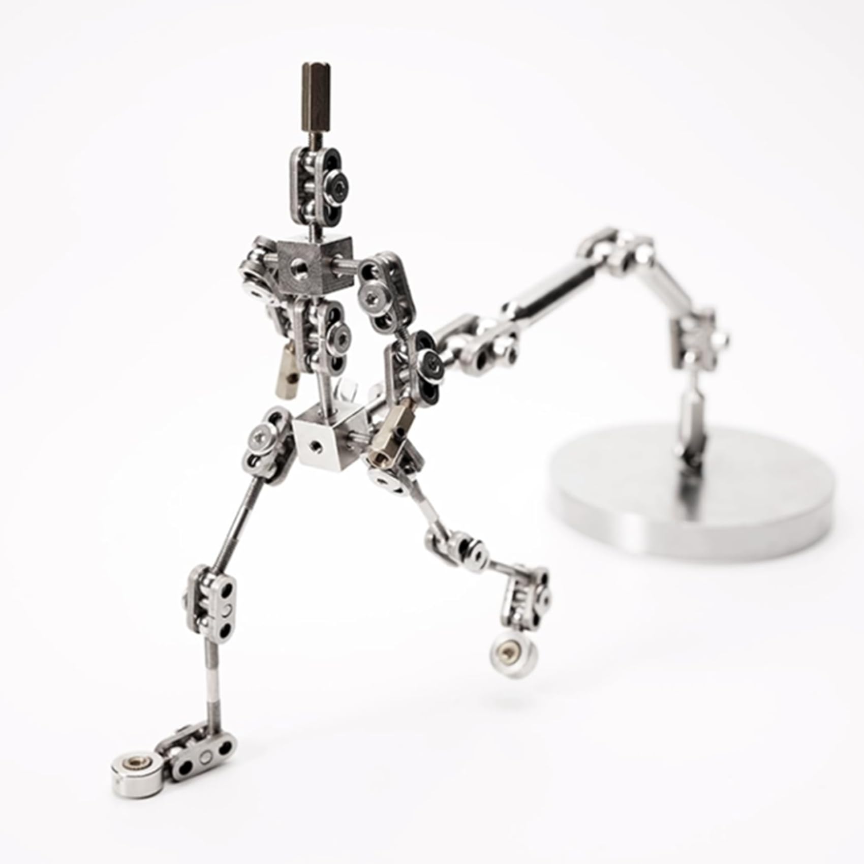 12CM,Metalowa figurka lalki do projektowania postaci DIY Studio zestawy armatur do animacji dla twórców gliny i kreatywnej zabawy 12CM-20CM