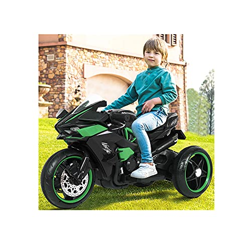Motorcycle for Kids, 12V Kids Motorcycle 7A Electric Tricycle for Toddlers Motorized Motorcycle Battery Powered Motorbike Mini Dirt Bikes Electric Ride On Motorcycle for Kids 3 and Up (Black)