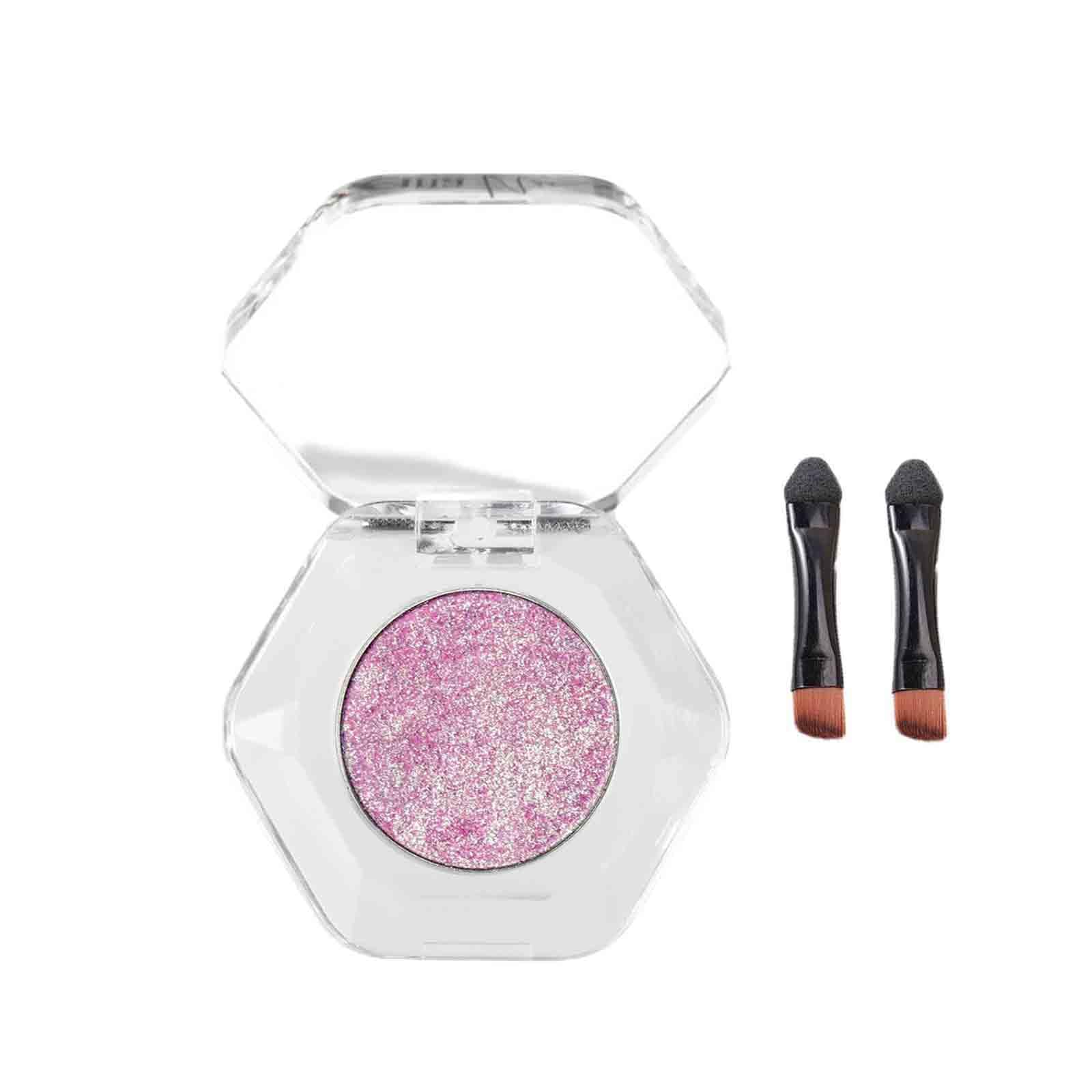 Glitter Eyeshadow, Ultra-pigmented Shimmer, Glitter Eyeshadow Single, Buildable Sparkly Eye, Long-lasting Shimmer Finish (Invincible)