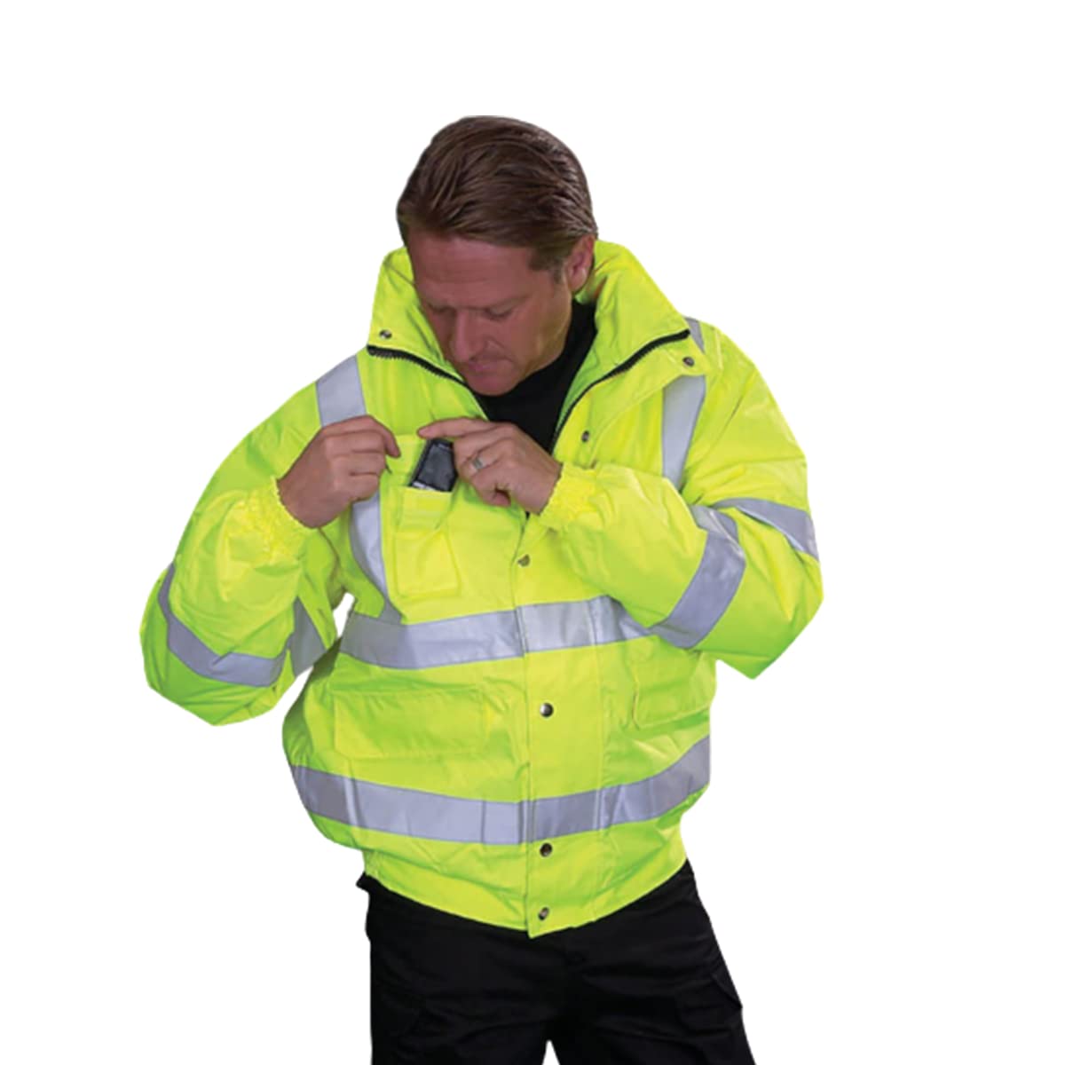 YOKO - Veste bomber haute visibilité - Homme (Lot de 2) (5XL) (Orange haute visibilité)
