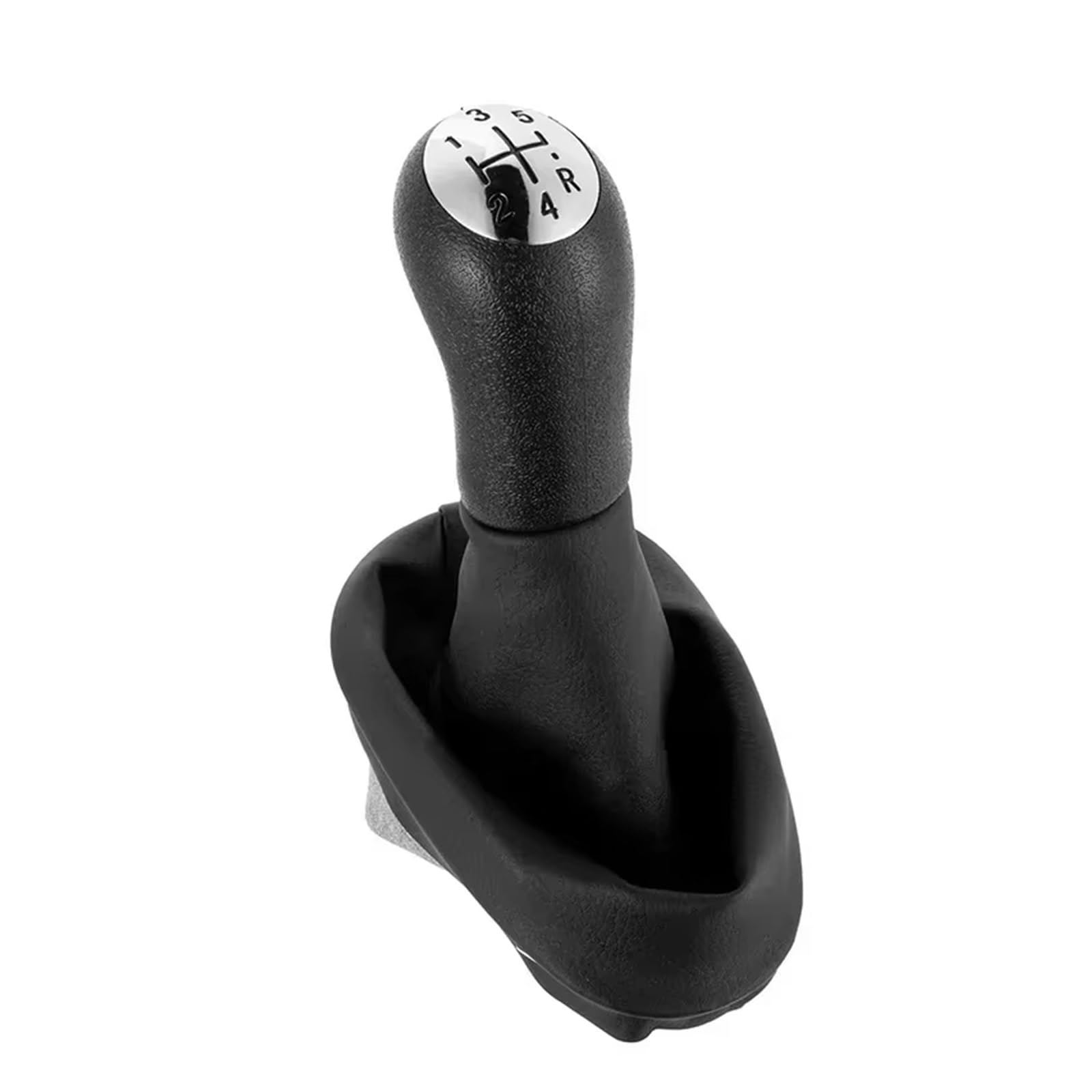 Qmtvfsrh Black Car Gear Shift Knob Manual 5 Speed Gear Shift Knob Pu Gaiter Boot For Clio Ii For Clio Iii For Megane Ii For Scenic Ii For Kangoo