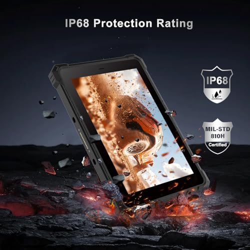 Image of Rugged Tablet W10N,10.1 Inch Windows 11 Pro,8GB+128GB,Intel N5100,IP68 Waterproof,700nit Sunlight Readable,4G,LTE,GPS,WiFi 6 Heavy Duty Industrial Outdoor Work Tablet PC