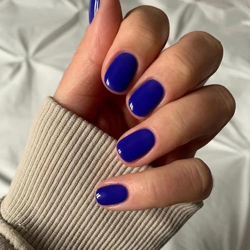 Ceboic Français Faux Ongles Court Carré Couleur Pure Press on Nails Ballerine Glossy Glänzend Ongles à Coller Acrylique Pleine Couverture Ongles à Presser...