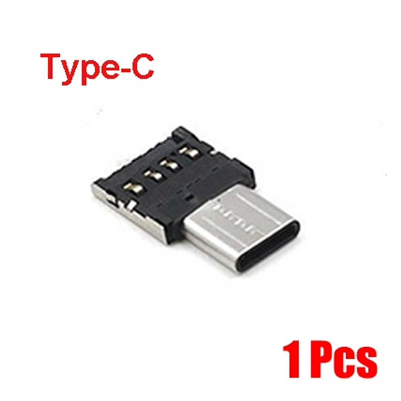 Adaptador USB C OTG tipo C a USB 2.0 hembra Conector de datos para teléfono (1 unidad tipo C)
