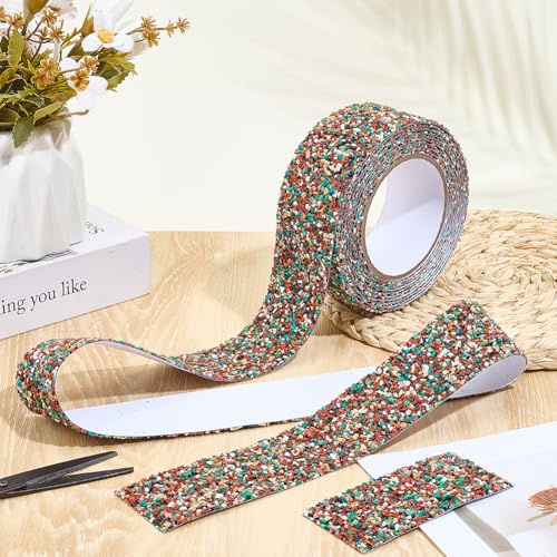 Image of MAYJOYDIY 5.5 Yards Red PET Anti Slip Tape 2 Inch Self-Adhesive Non Skid Tape High Friction Tape Non-Slip Traction Grip Tape for Staircases Shower Stairs Pool Tubs Wet Areas