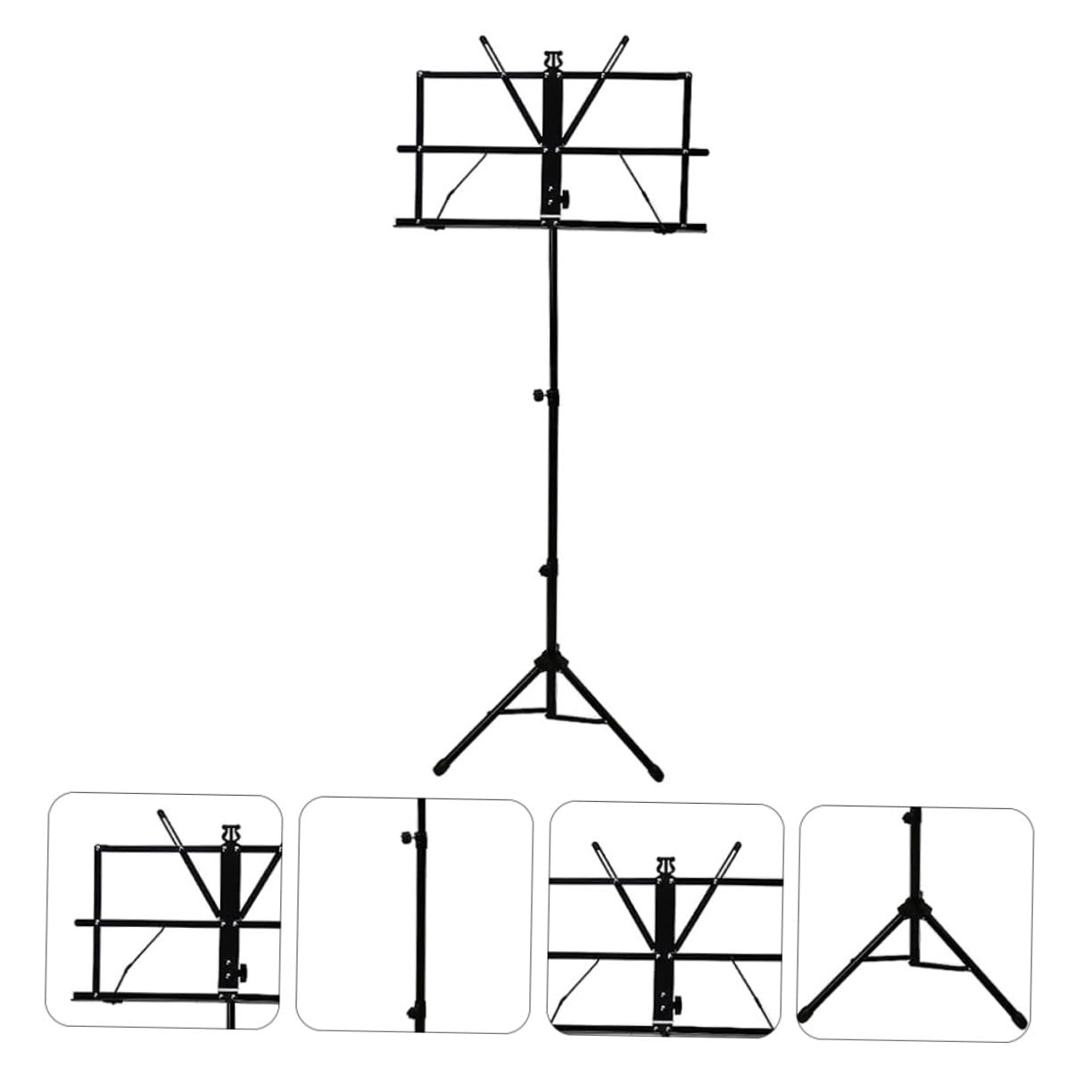 SUPVOX Leggio Musicale Portatile da Scrivania con Supporto Rinforzato e Piedini Antiscivolo Porta Spartiti Stabile per Musicisti Regalo per Famiglia e Amici