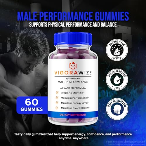 Image of NutraRize (2 Pack) Vigorawize Gummies, Premium Performance Gummys, All Natural Formula to Support Confidence, Stamina & Energy, Official Vigora wize Gomitas Reviews (120 Gummies)