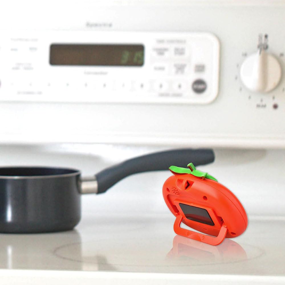 Timer elettronico a forma di pomodoro, timer da cucina da 99 minuti, timer da cucina, timer da cucina, contatori di allarme, gadget per la casa, gestione del tempo (blu), GRB1023