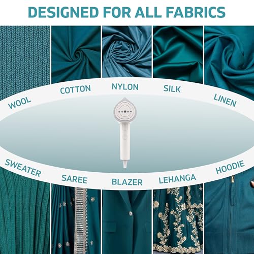 Image of Nexlev Handheld Steamer Iron For Clothes | Portable Steam Iron With Foldable Design | 1200W Fast Heating | 120ml Tank | Vertical & Horizontal Use | Anti-Spill Travel Garment Steamer | 2M Cord GS-05