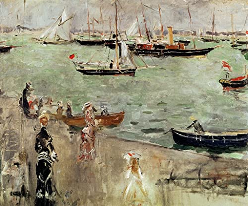 Peinture Berthe Morisot L'Île de Wight - Toile murale abstraite haut de gamme pour grand salon