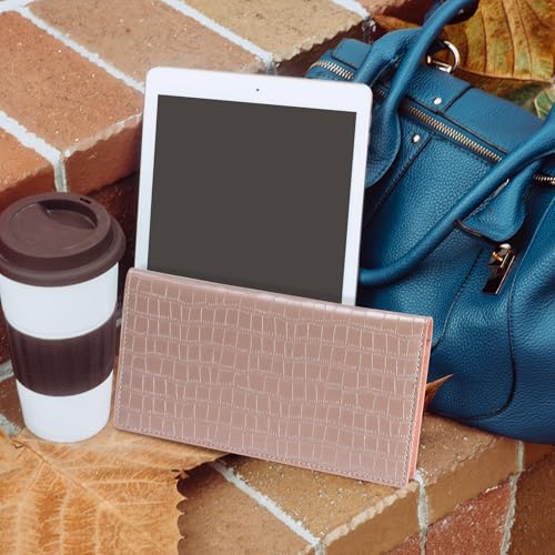 Image of CoBak Checkbook Cover for Women & Men - PU Leather Case with RFID Blocking | Classic Design Check Book Holder for Personal and Business