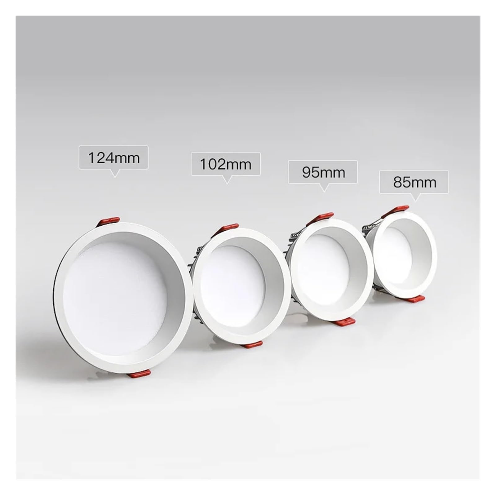 Downlight antideslumbrante empotrado regulable, 7w, 9w, 12w, 15w, foco Led de 220V/110V, Panel de luz redondo for techo(White,Cold white 6000k)