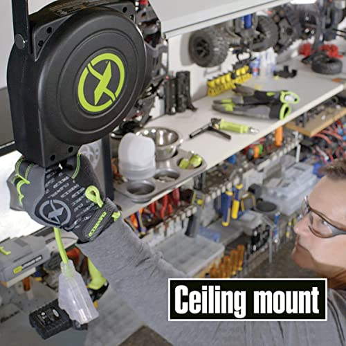 Image of Flexzilla Retractable Extension 16 /3 AWG 25' Electric Cord Reel, ZillaGreen, FZ8160253