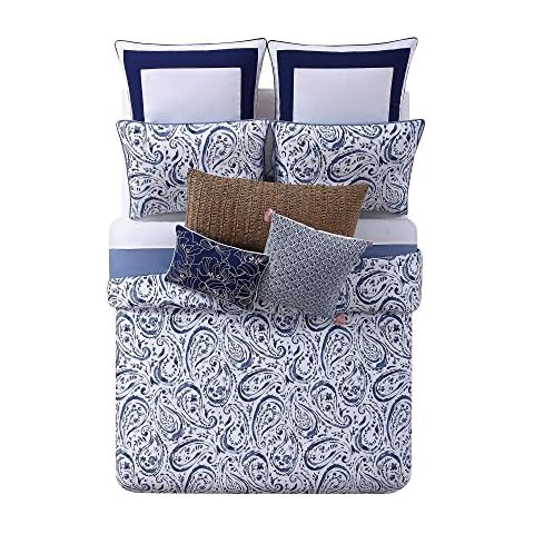 Oceanfront Resort Indienne Paisley Cotton Duvet Cover Set, King Cover
