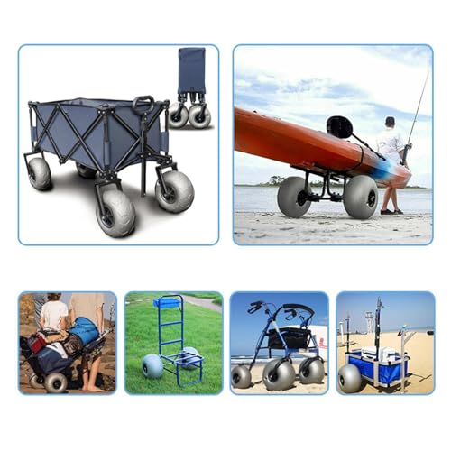 Roues de chariot de plage gonflables Baoblaze pneu basse pression