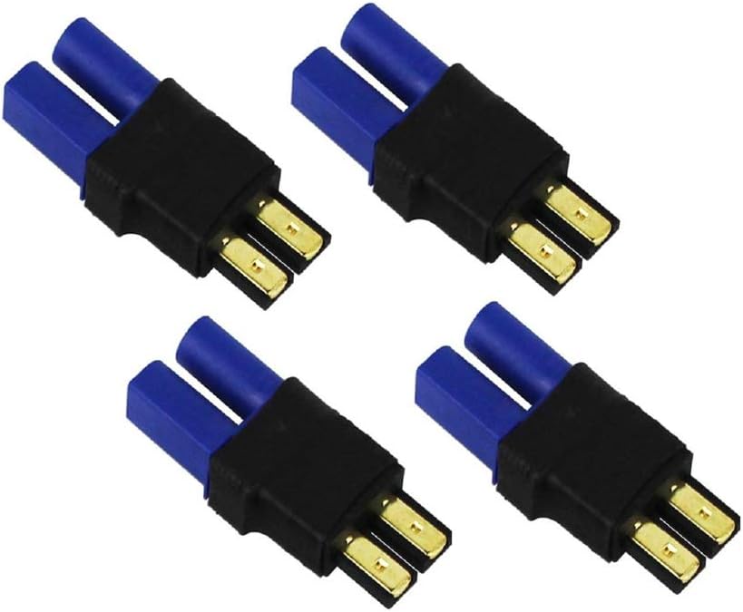 FLY RC 4PCS Male Traxxas TRX to Female EC5 Adapter No Wires Connectors for RC LiPo Battery NiMH NiCd ESC