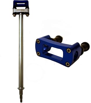 Suzuki LTR 450 +2" Steering Stem with 7/8" Anti Vibe Bar Clamp Blue